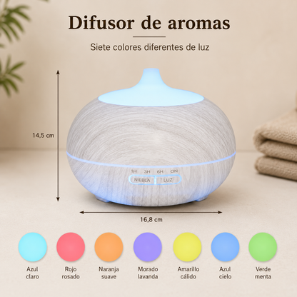 Bruma Esencial | Difusor de Aromaterapia con Mando a Distancia