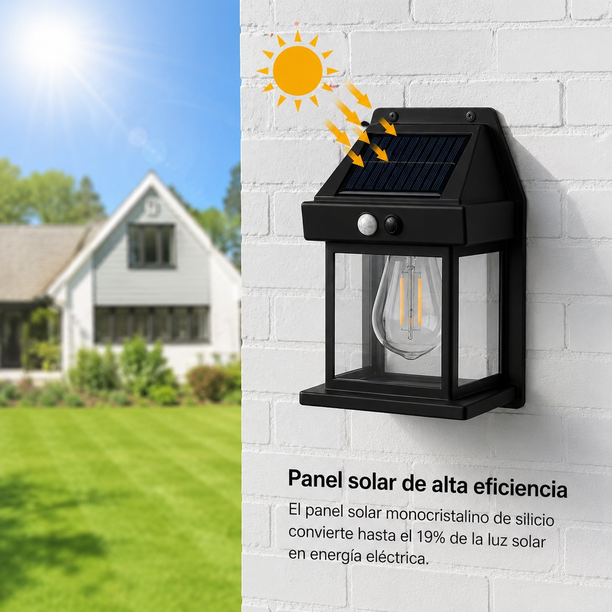 Lámpara Solar Brisa | Iluminación Exterior Cálida