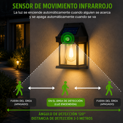 Lámpara Solar Brisa | Iluminación Exterior Cálida