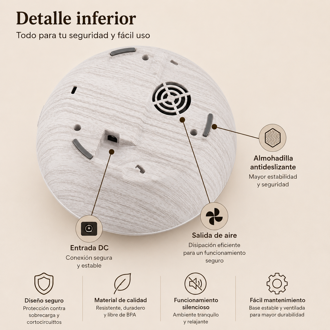 Bruma Esencial | Difusor de Aromaterapia con Mando a Distancia