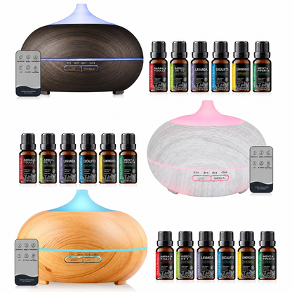 Bruma Esencial | Difusor de Aromaterapia con Mando a Distancia