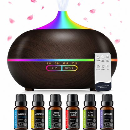 Bruma Esencial | Difusor de Aromaterapia con Mando a Distancia