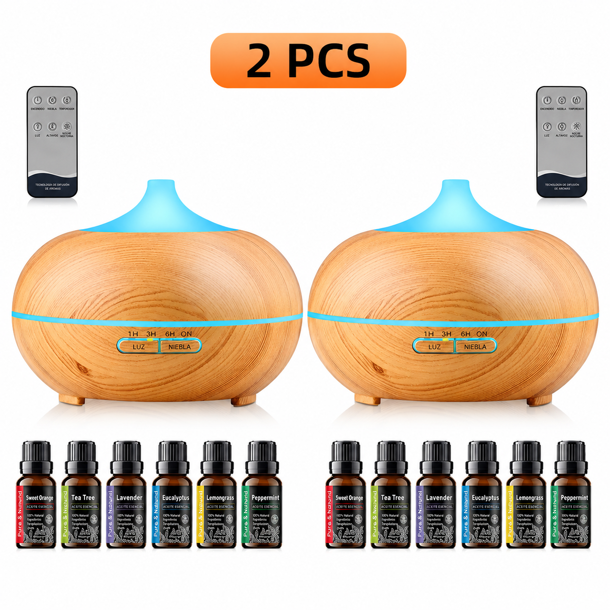 Bruma Esencial | Difusor de Aromaterapia con Mando a Distancia