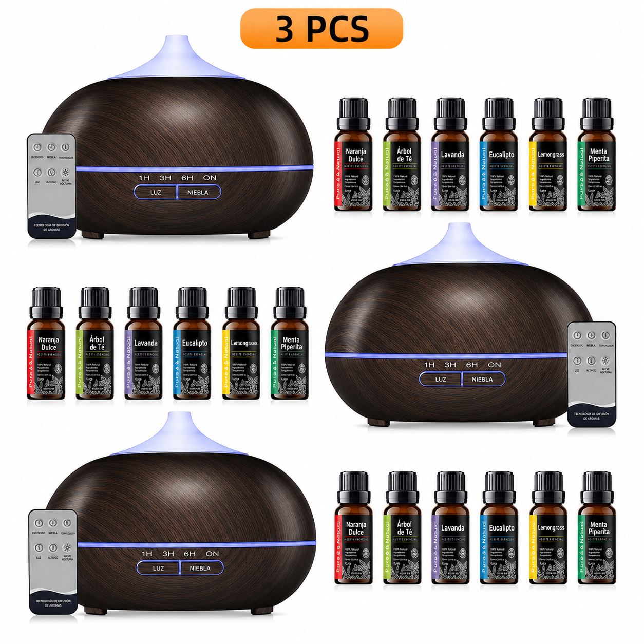 Bruma Esencial | Difusor de Aromaterapia con Mando a Distancia