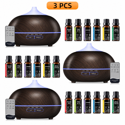Bruma Esencial | Difusor de Aromaterapia con Mando a Distancia